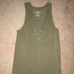 Green American eagle tank top